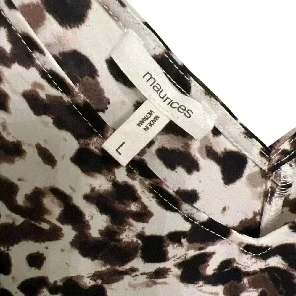NEW 🔥 Maurice’s Animal Print blouse/tank top, Sz M - Picture 4 of 5